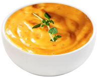 a dip of andalus sauce