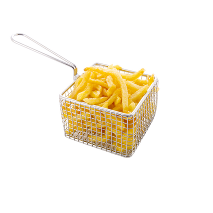 a basket filled with french fries